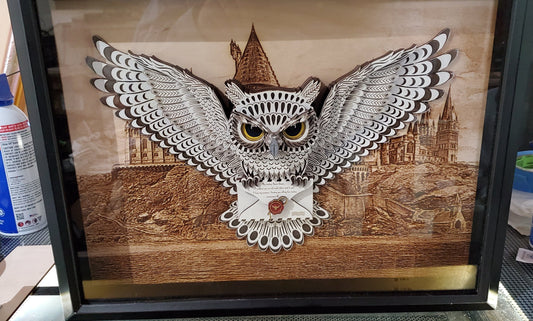 12 layered Mandala Mail delivery Owl