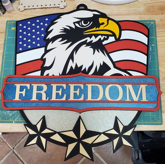 American Eagle Freedom door hanger