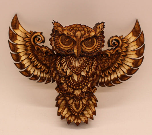 13 layered Mandala Owl